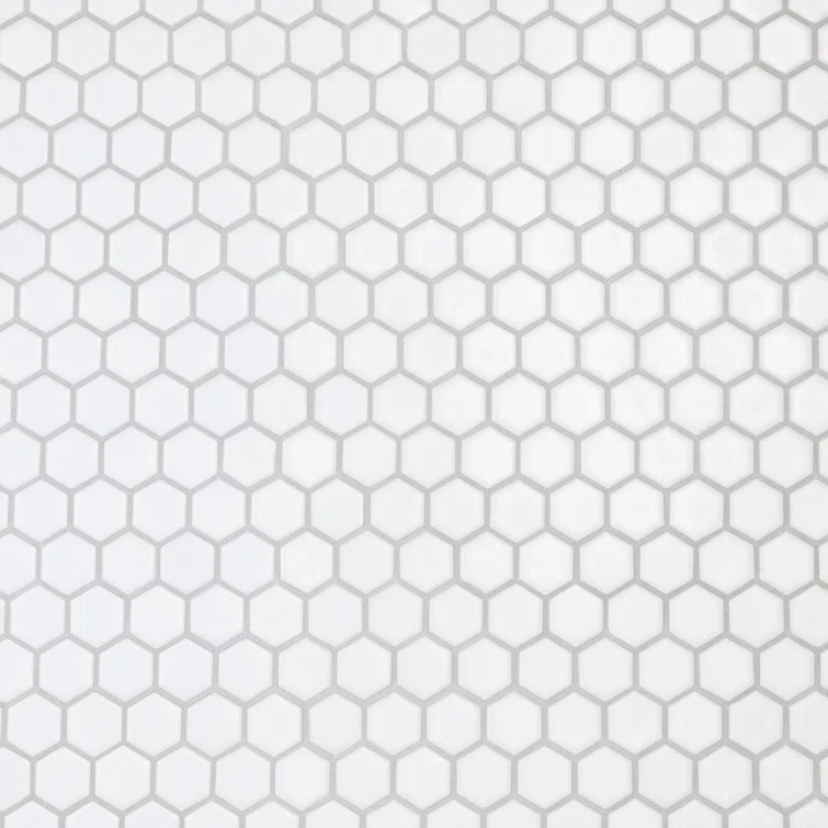 Hudson 1" Hex 11-7/8 " x 13-1/4 " Porcelain Mosaic Floor and Wall Tile