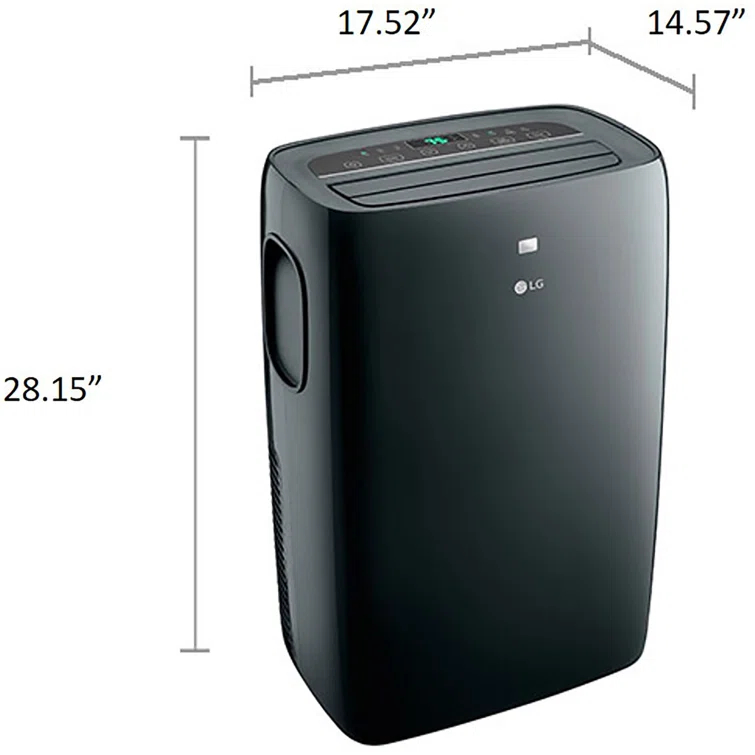 LG 8,000 BTU DOE / 12,000 BTU ASHRAE Smart Portable Air Conditioner, Cools 400 Sq.Ft.