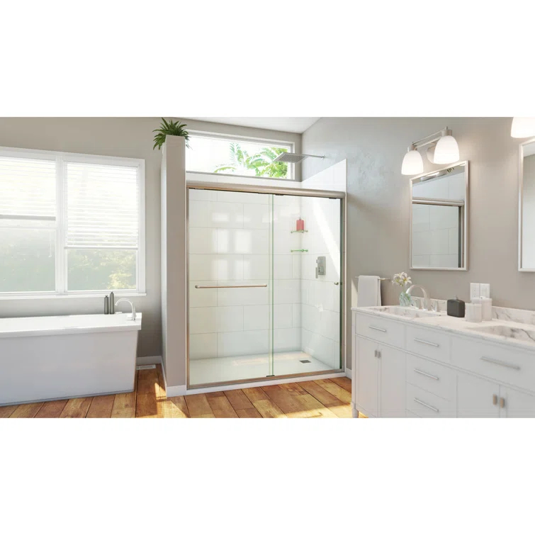 DreamLine Alliance Pro HV 56-60 in. W x 70 1/2 in. H Semi-Frameless Sliding Shower Door