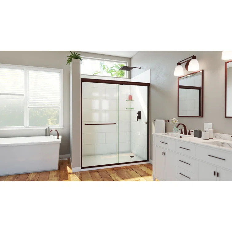 DreamLine Alliance Pro HV 56-60 in. W x 70 1/2 in. H Semi-Frameless Sliding Shower Door