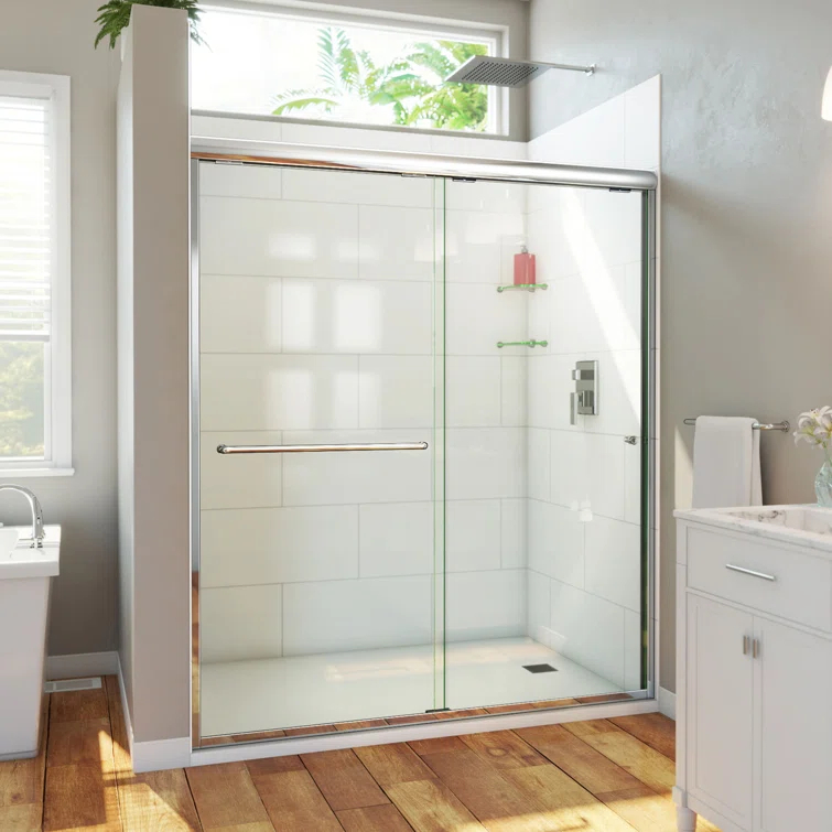 DreamLine Alliance Pro HV 56-60 in. W x 70 1/2 in. H Semi-Frameless Sliding Shower Door