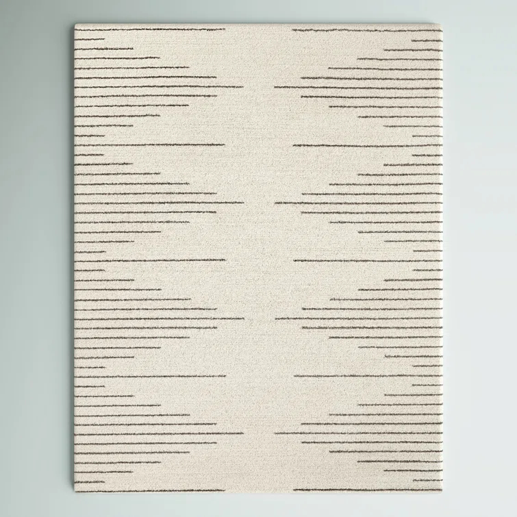 Bonfiglio Power Loom Cream/Gray Area Rug