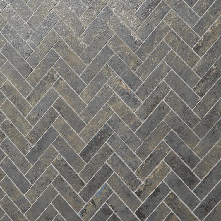 Mantis 10.03 in. x 10.62 in. Herringbone Matte Porcelain Floor & Wall Mosaic Tile (0.75 Sq.Ft./Each)