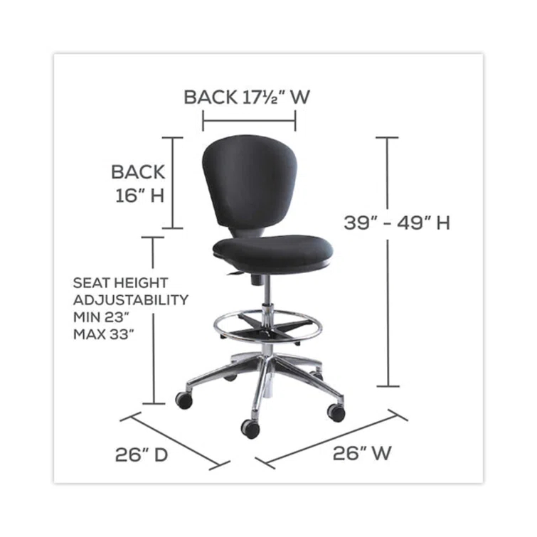 Metro Collection Extended Height Drafting Chair