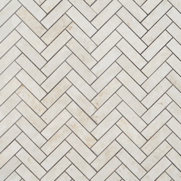 Mantis 10.03 in. x 10.62 in. Herringbone Matte Porcelain Floor & Wall Mosaic Tile (0.75 Sq.Ft./Each)