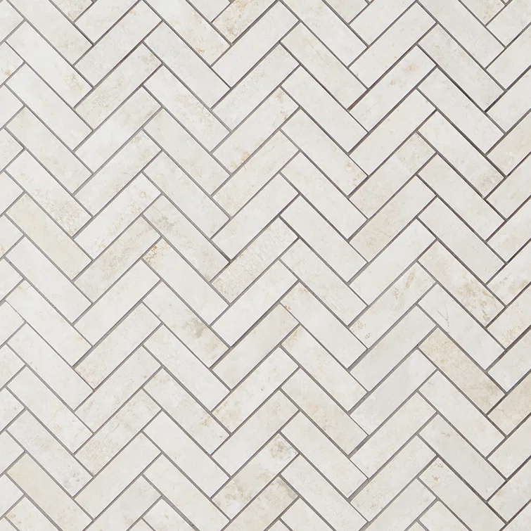 Mantis 10.03 in. x 10.62 in. Herringbone Matte Porcelain Floor & Wall Mosaic Tile (0.75 Sq.Ft./Each)