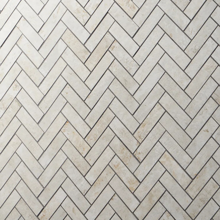 Mantis 10.03 in. x 10.62 in. Herringbone Matte Porcelain Floor & Wall Mosaic Tile (0.75 Sq.Ft./Each)