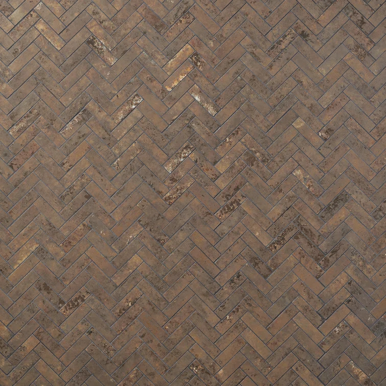 Bond Tile Ravina 10.03 in. x 10.62 in. Matte Porcelain Floor & Wall Herringbone Mosaic Tile (0.75 Sq.Ft. / Each)