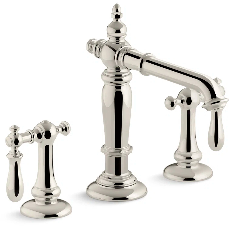 Artifacts® Widespread Bathroom Faucet with Drain Assembly