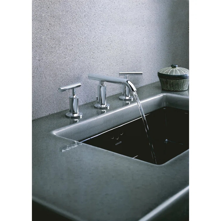 Purist® Widespread Bathroom Faucet with Drain Assembly