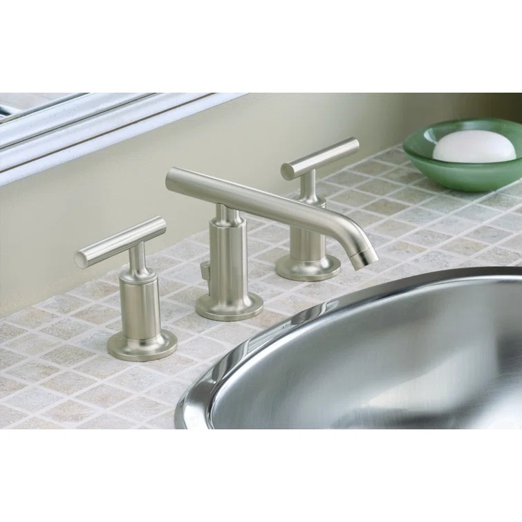 Purist® Widespread Bathroom Faucet with Drain Assembly