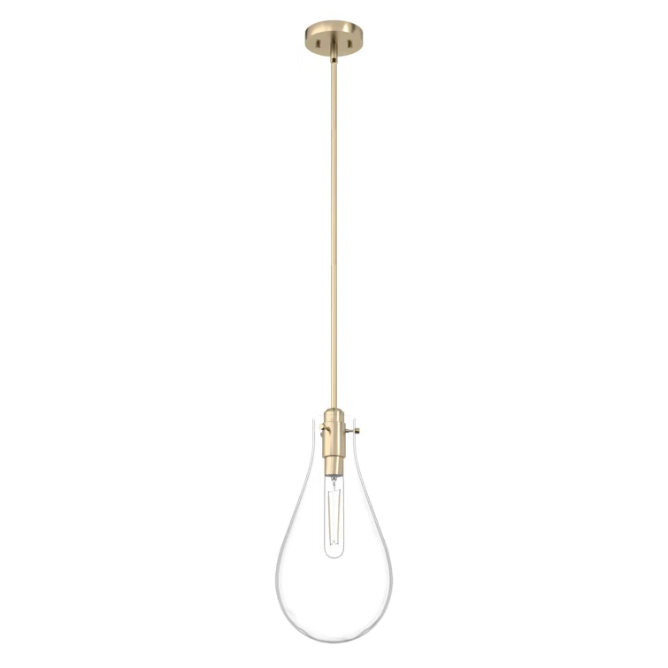Lundin 1 - Light Single Tear Drop Pendant