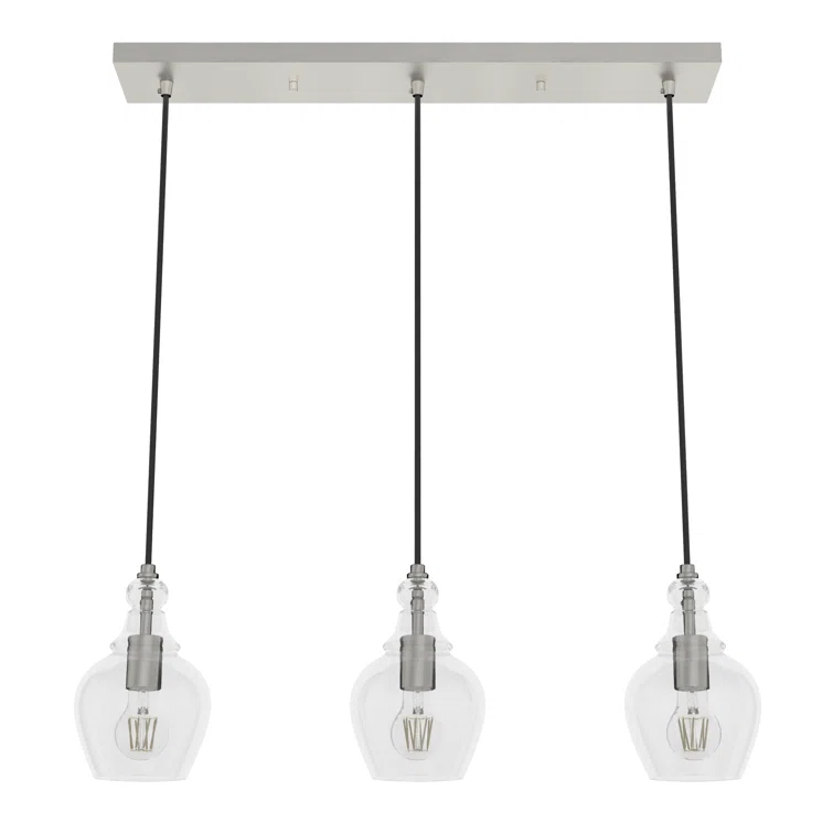 Hunter Fan Maple Park 3 Light Linear Bell Pendant