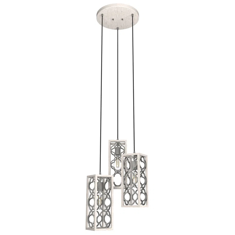 Gablecrest 3 Light Rectangle Cluster Pendant