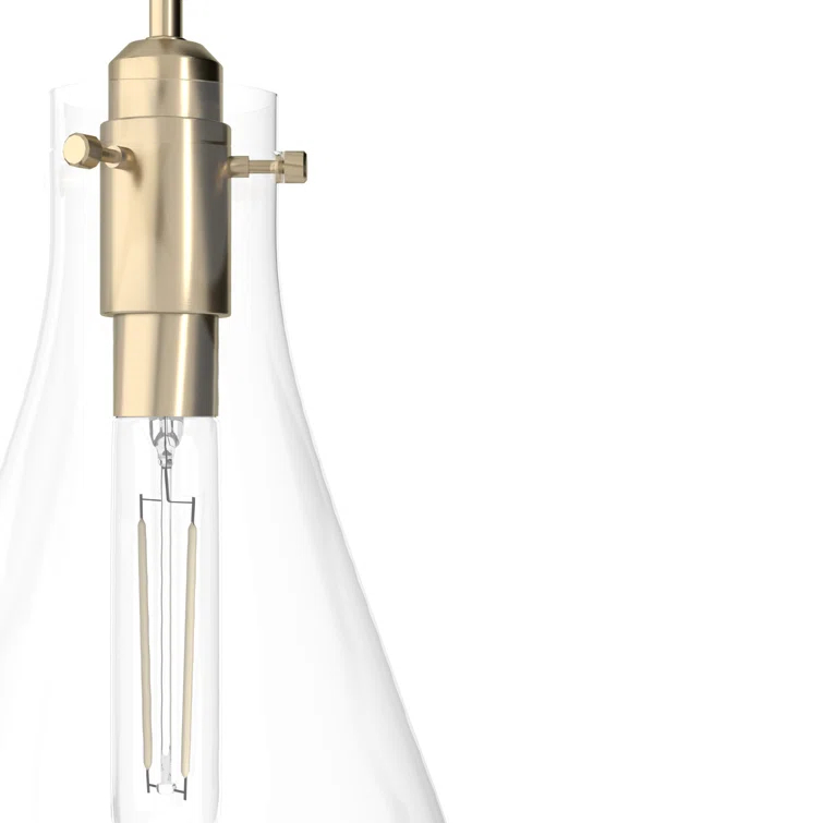 Lundin 1 - Light Single Tear Drop Pendant