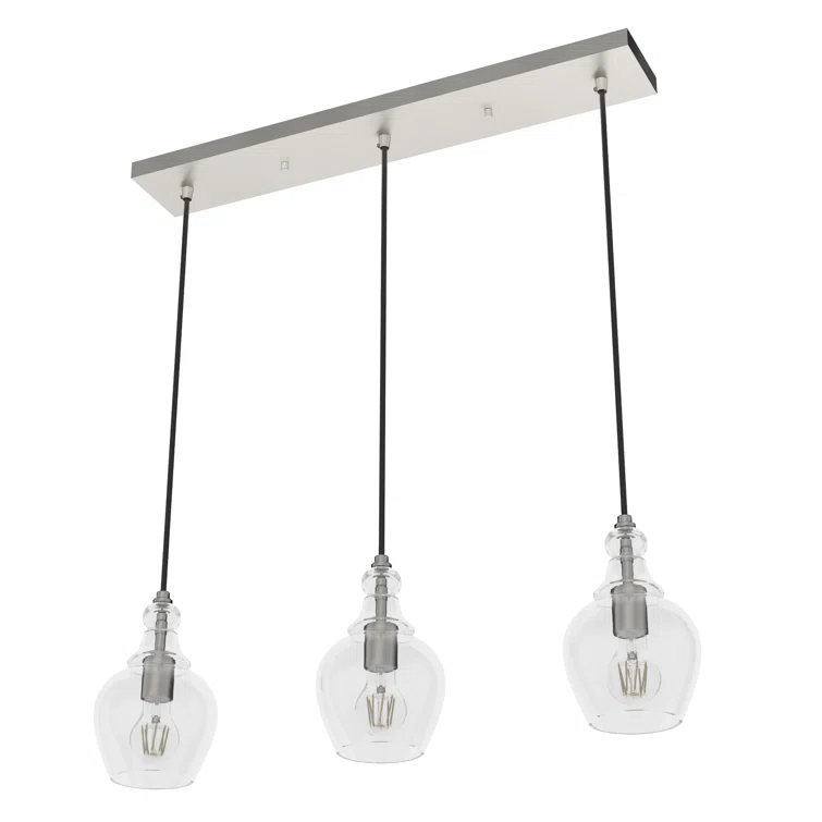 Hunter Fan Maple Park 3 Light Linear Bell Pendant
