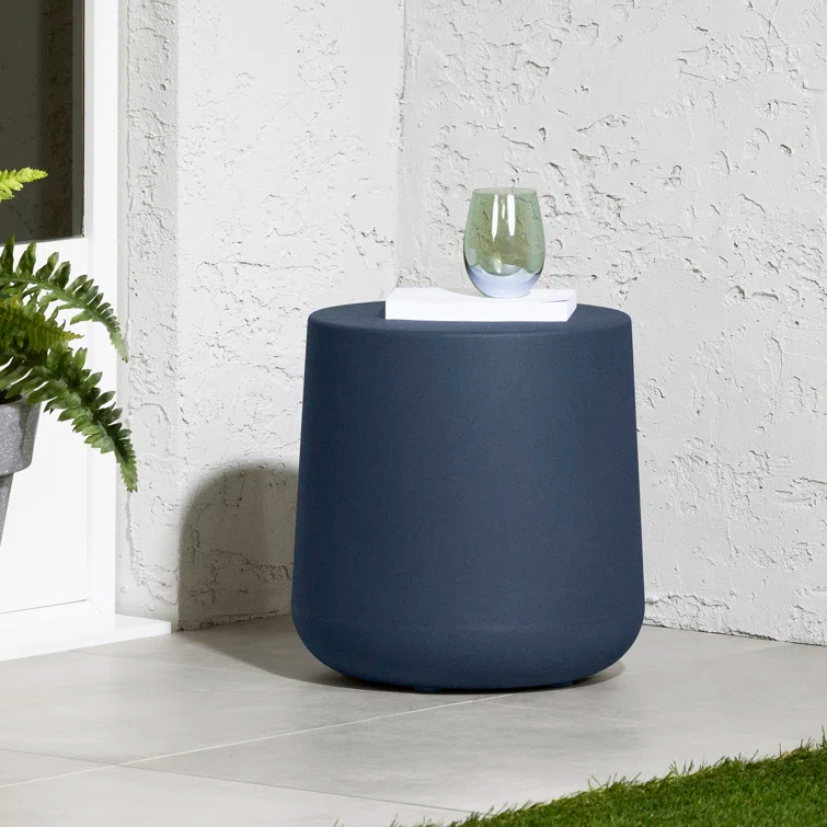 Dalya 15.75'' Plastic / Acrylic Outdoor Side Table