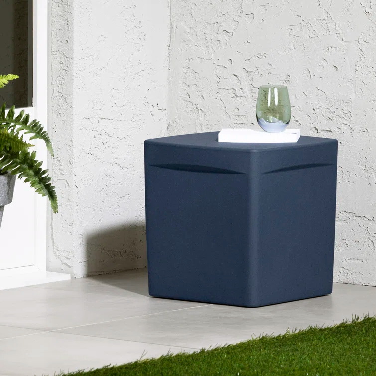 Dalya 16'' Plastic / Acrylic Outdoor Side Table