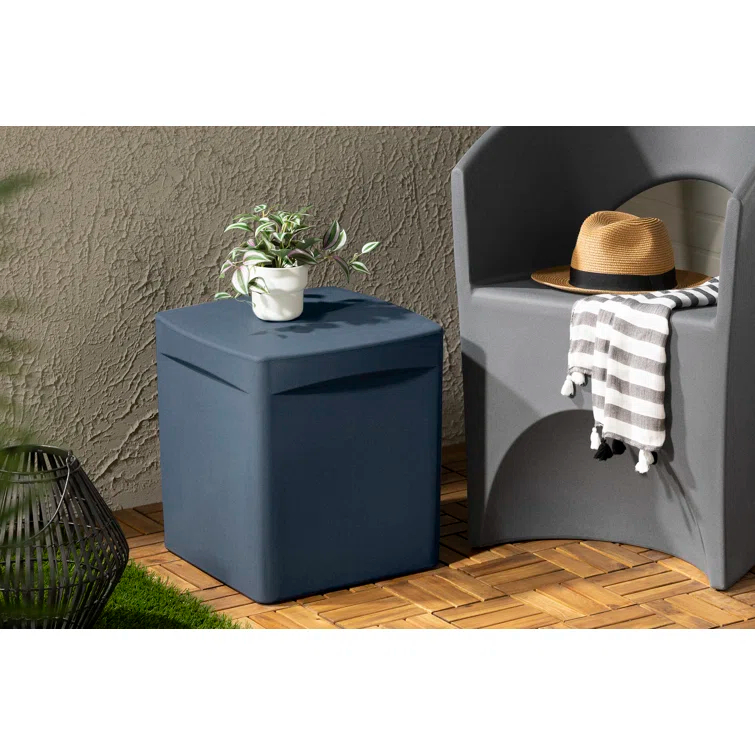 Dalya 16'' Plastic / Acrylic Outdoor Side Table