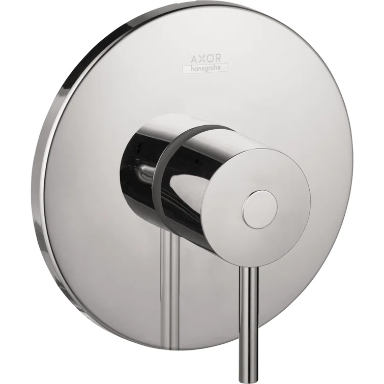 Axor Uno Brushed Nickel Modern Shower Trim with Lever Handle