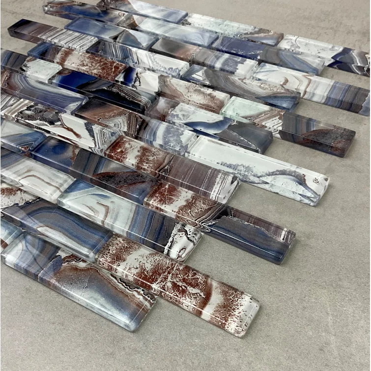 Art Craft 12" x 13.75" Glass Brick Joint Mosaic Wall Tile