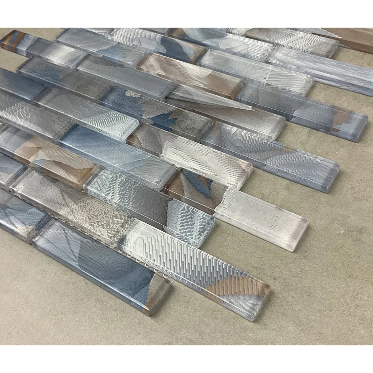 Art Craft 12" x 13.75" Glass Brick Joint Mosaic Wall Tile
