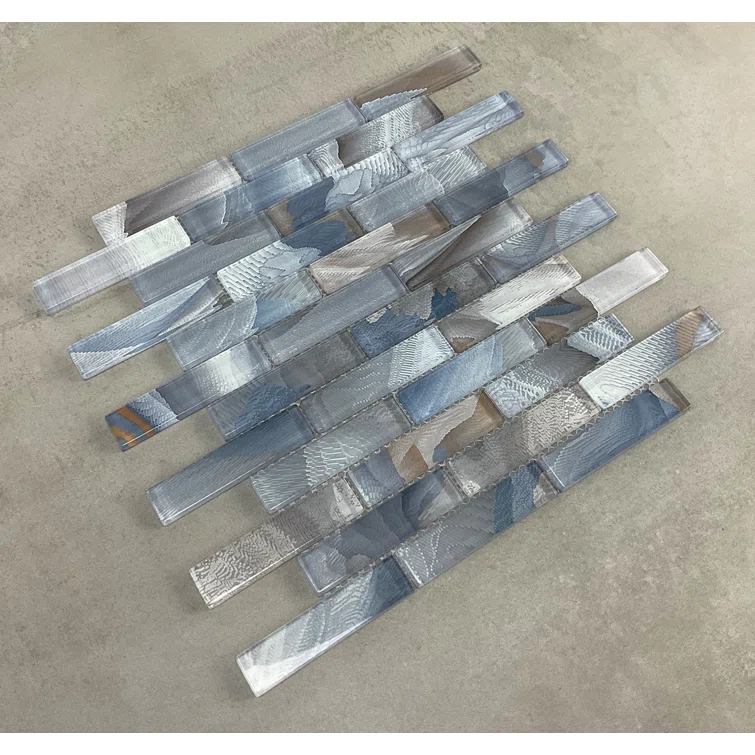 Art Craft 12" x 13.75" Glass Brick Joint Mosaic Wall Tile