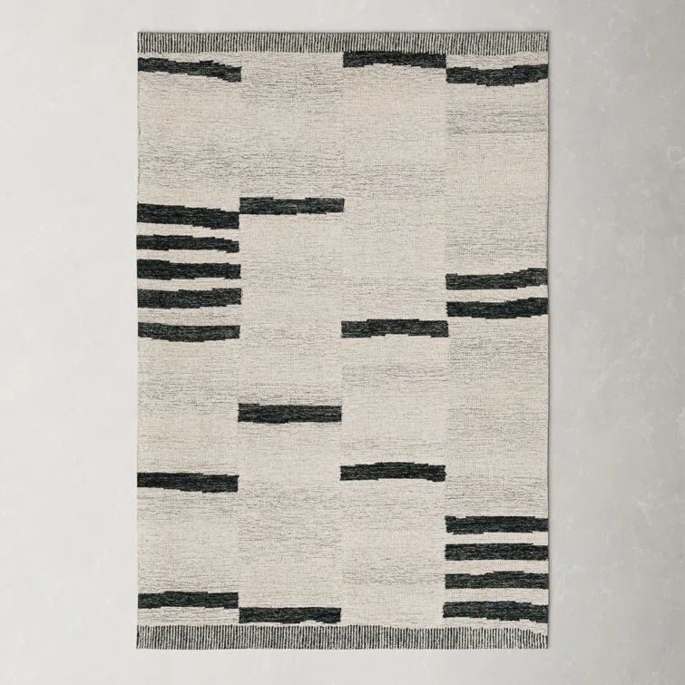 Uptown Wool Cream/Black Rug