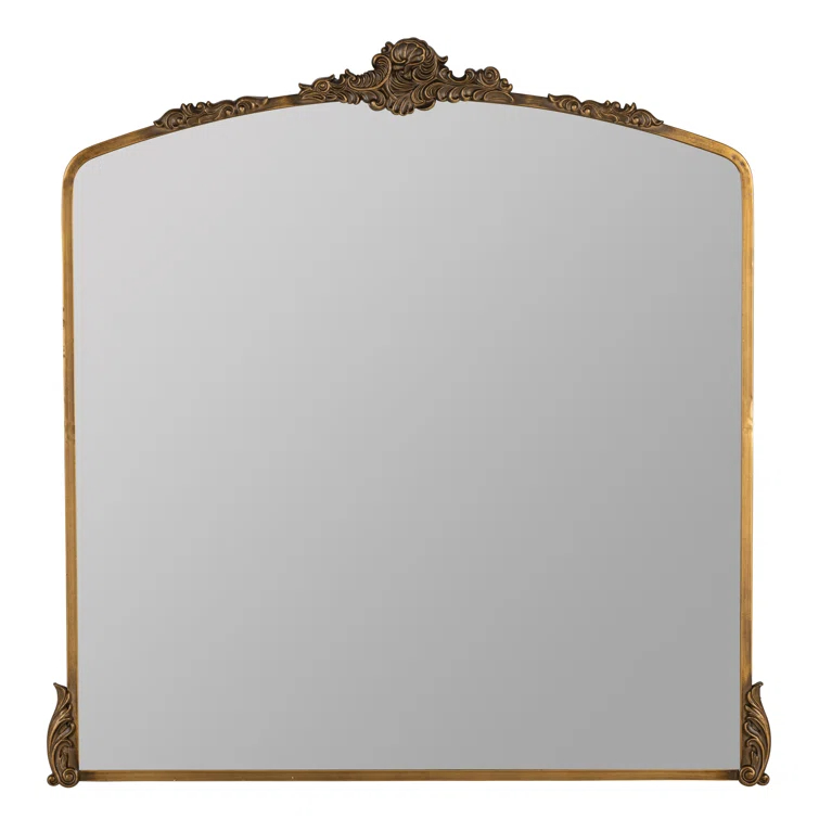 Antique Bronze Arch Full Length Wall Mounted Mirror