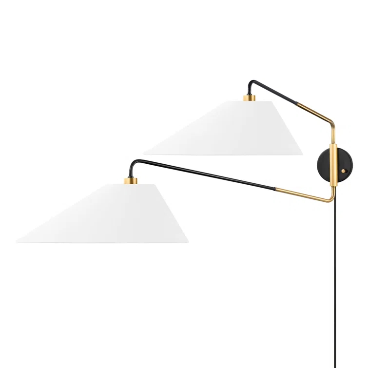 Tuen Plug-In Sconce - Brass and Bronze