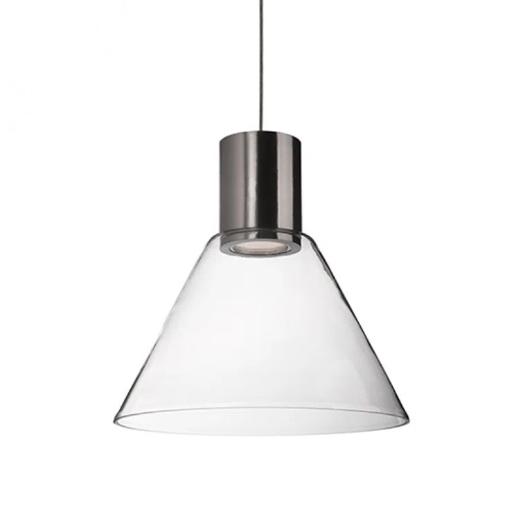 Kuzco Lighting Vanier 1 - Light Brushed Nickel LED Single Pendant