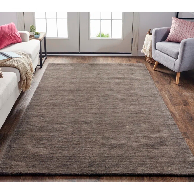 Handmade Tufted Wool Charcoal Area Rug
