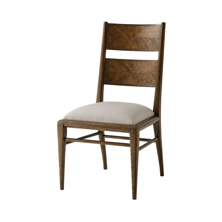 Nova 19.25'' H Upholstered Oak Side Chair