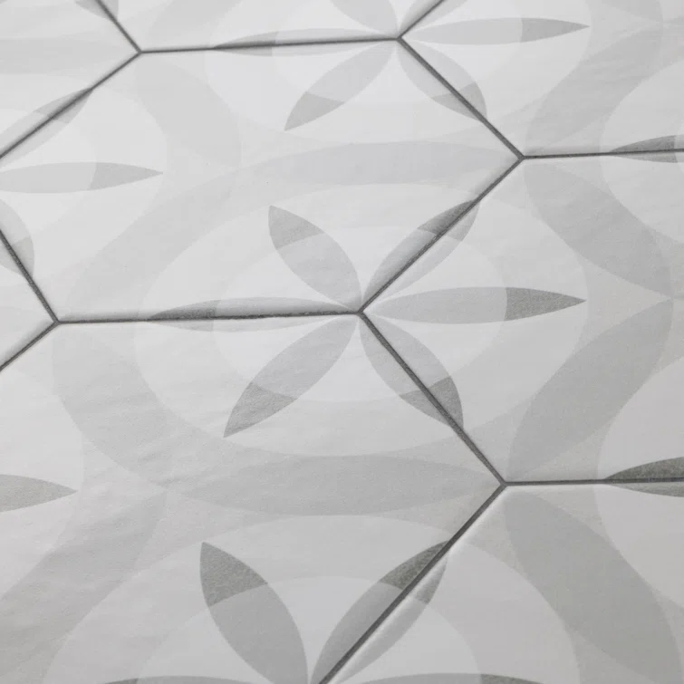 Hexatile 7"x 8" Porcelain Moroccan Wall & Floor Tile