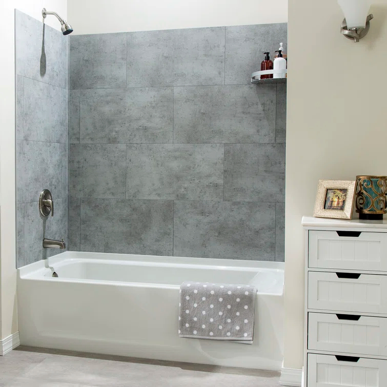 Palisade 25.6 in. x 14.8 in. Tile Shower and Tub Surround Kit