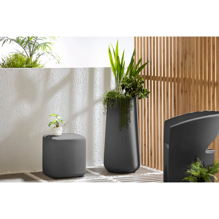 Dalya 16'' Plastic / Acrylic Outdoor Side Table