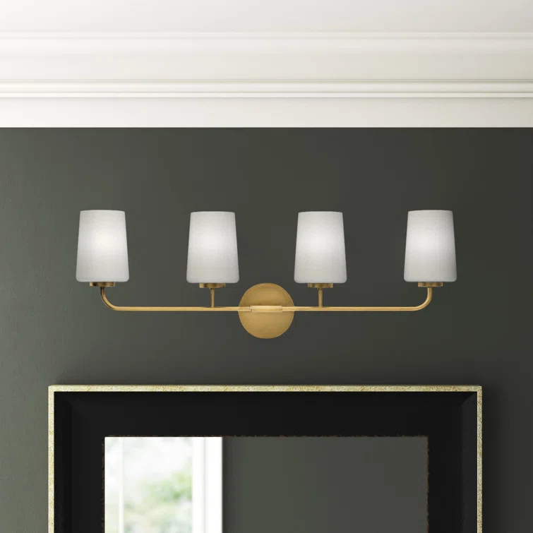 Fitz 4 Light Frosted Dimmable Vanity Light