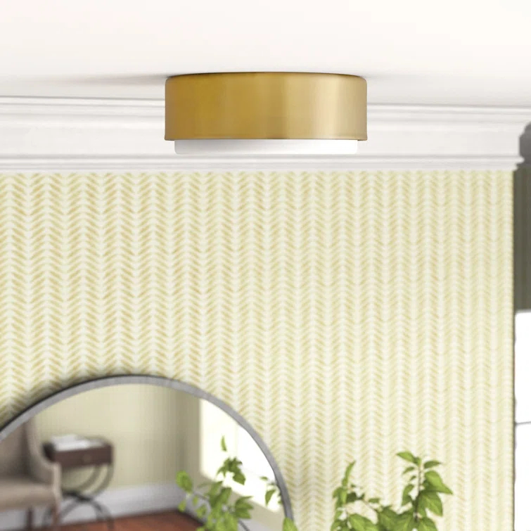 Fitzgerald 2 Light Glass Flush Mount