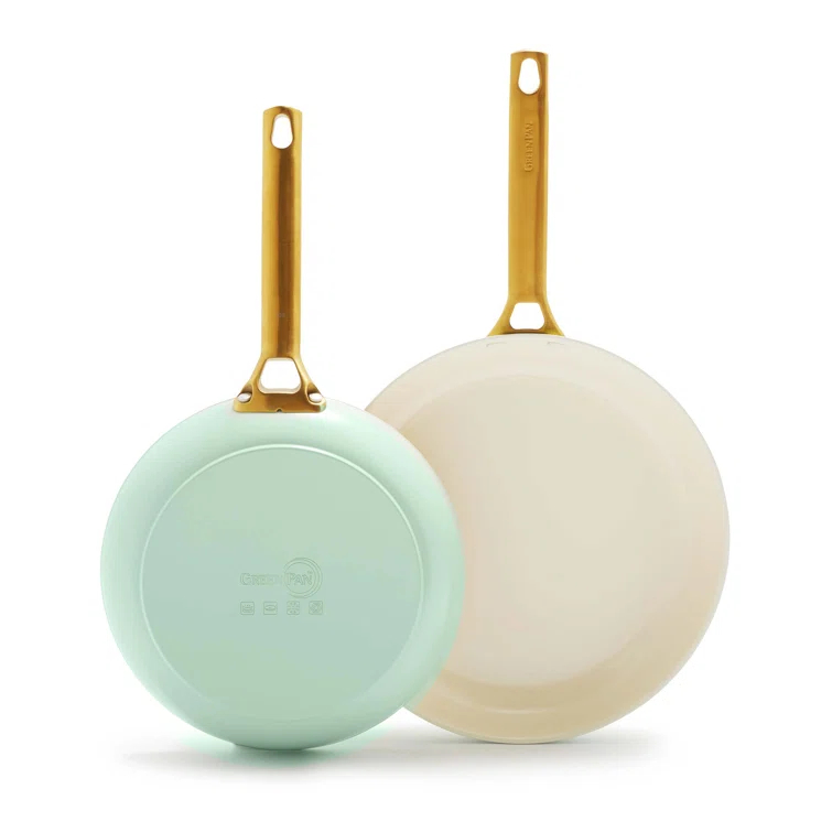 GreenPan Reserve Healthy Ceramic Nonstick 2 Piece Frying Pan Set