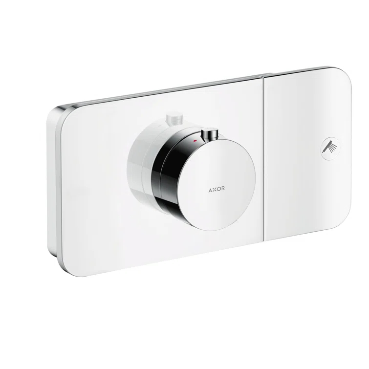 Modern 2-Handle 5" Wide Thermostatic Shower Valve Trim