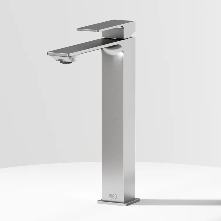 Dunn 11" H Single Handle Vessel Sink Bathroom Faucet