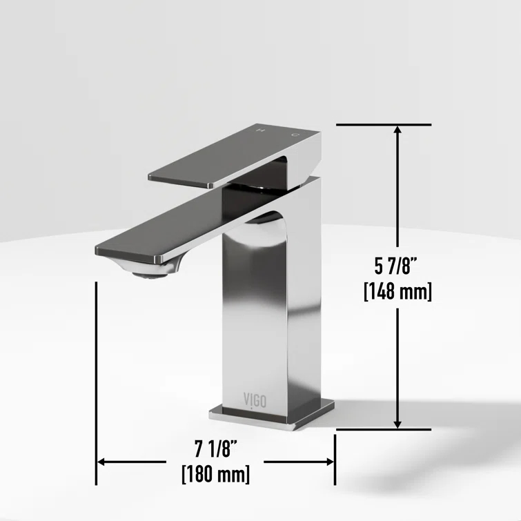 Dunn 6" H Single Handle Single Hole Bathroom Faucet