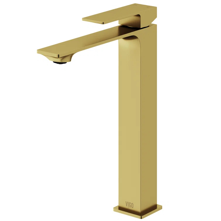 Dunn 11" H Single Handle Vessel Sink Bathroom Faucet