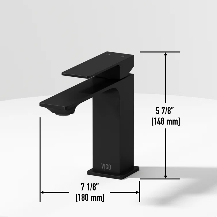 Dunn 6" H Single Handle Single Hole Bathroom Faucet