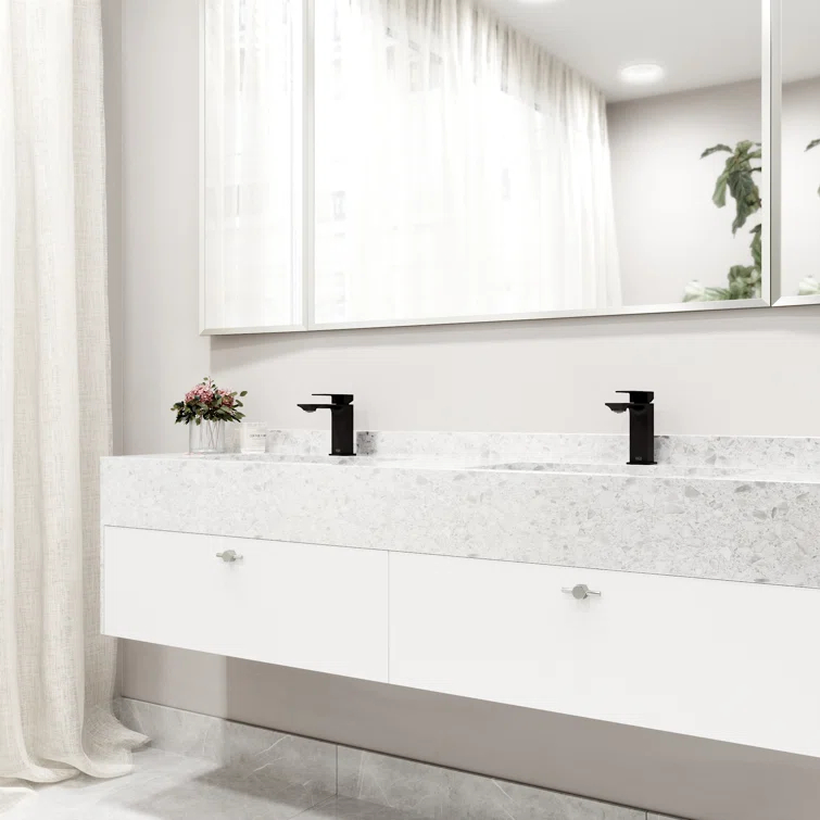 Dunn 6" H Single Handle Single Hole Bathroom Faucet