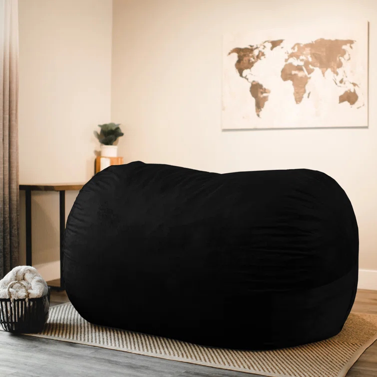 Big Joe Giant Foam Filled Bean Bag Sofa with Soft Removeable Cover