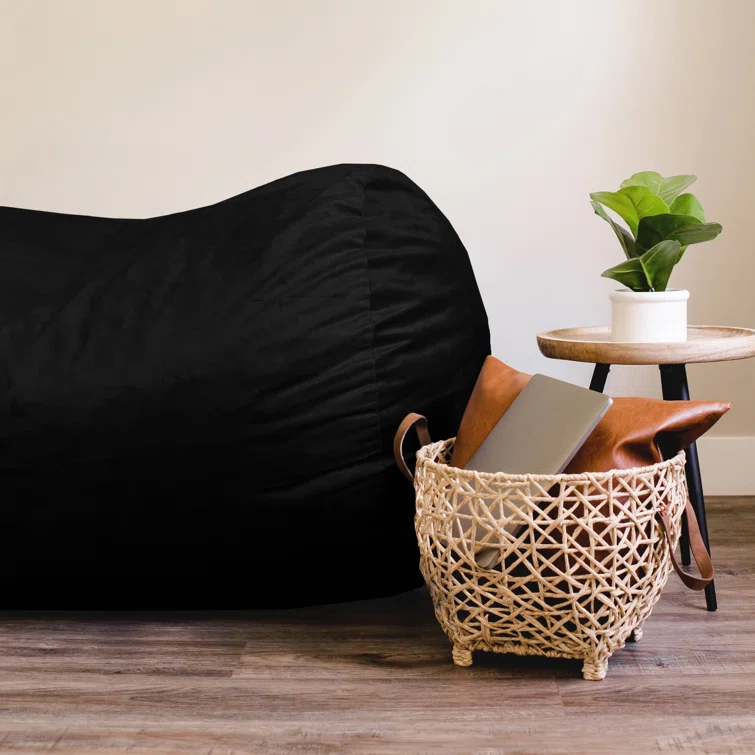 Big Joe Extra Large Memory Foam Bean Bag Sofa with Soft Removable Cover