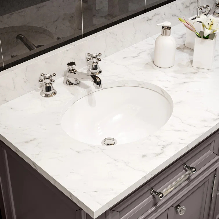 Derby 60" Double Sink Bathroom Vanity Set with Mirror