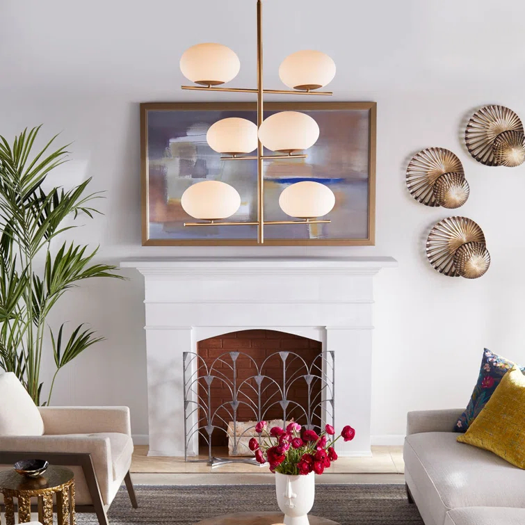 Pod 6 - Light Geometric Chandelier