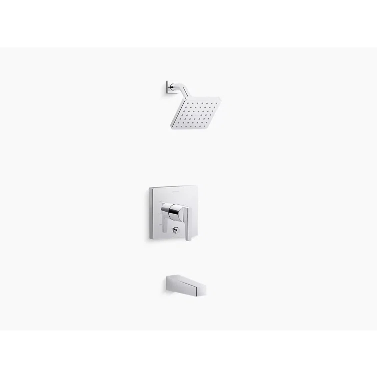 Honesty Rite-Temp Bath and Shower Trim with 1.75 Gpm Showerhead and Lever Handle